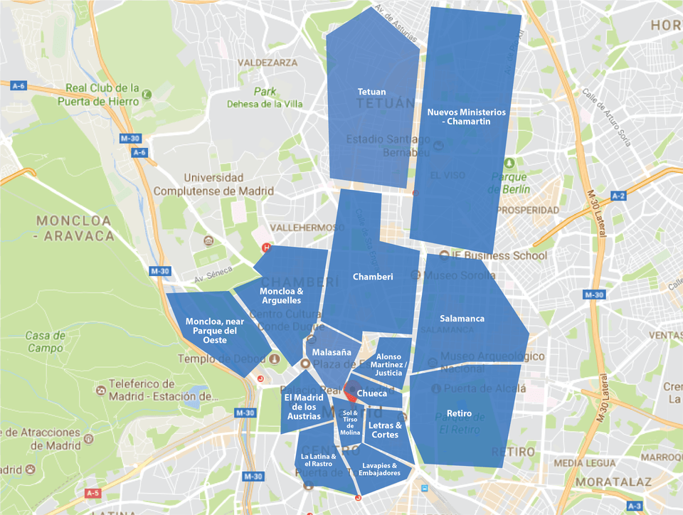 Madrid Neighborhoods, Chart, Plot, Map, Atlas Free Png Download
