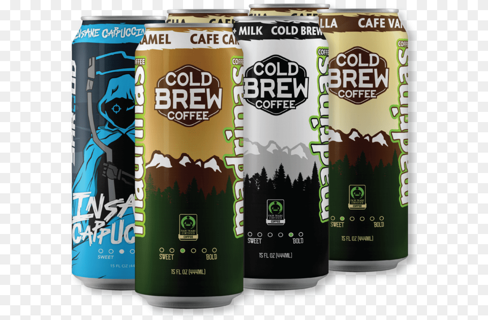Madrinas Coffee Cafe Vanilla, Can, Tin, Alcohol, Beer Free Png Download