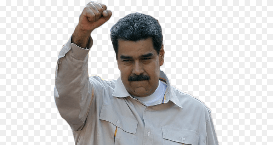 Maduro, Shirt, Person, Head, Hand Png Image