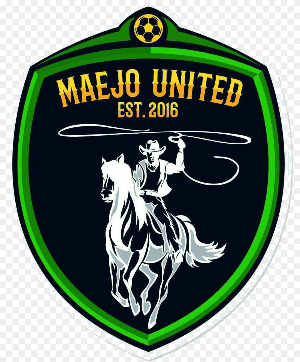 Maejo United Logo, Person, Badge, Symbol, Animal Free Png