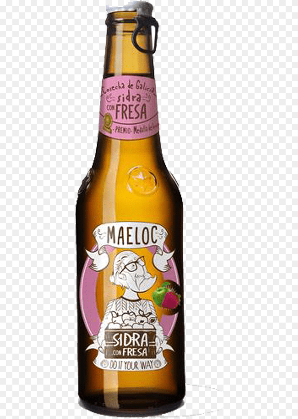 Maeloc Cider, Lager, Liquor, Bottle, Beverage Free Png Download