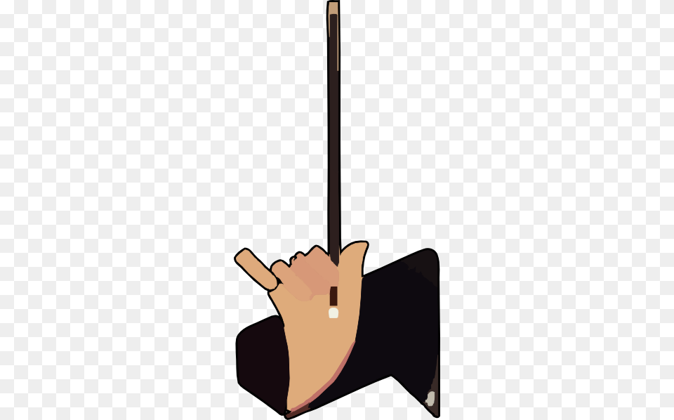 Maestro Holding Stick Clip Art, Smoke Pipe Png