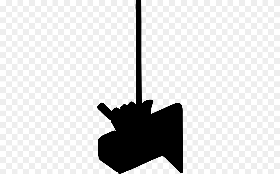 Maestros Hand With Stick Silhouette Clip Art, Appliance, Ceiling Fan, Device, Electrical Device Free Png Download