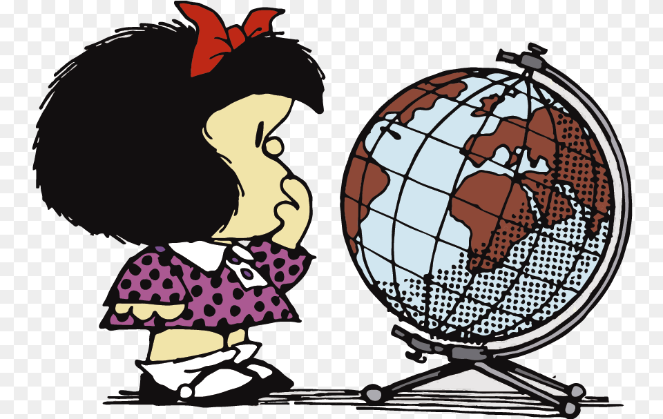 Mafalda Paren El Mundo Que Me Quiero Bajar Mafalda, Astronomy, Planet, Outer Space, Globe Png Image