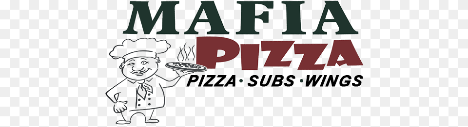 Mafia Italian Pizzeria Logo, Book, Publication, Comics Free Transparent Png