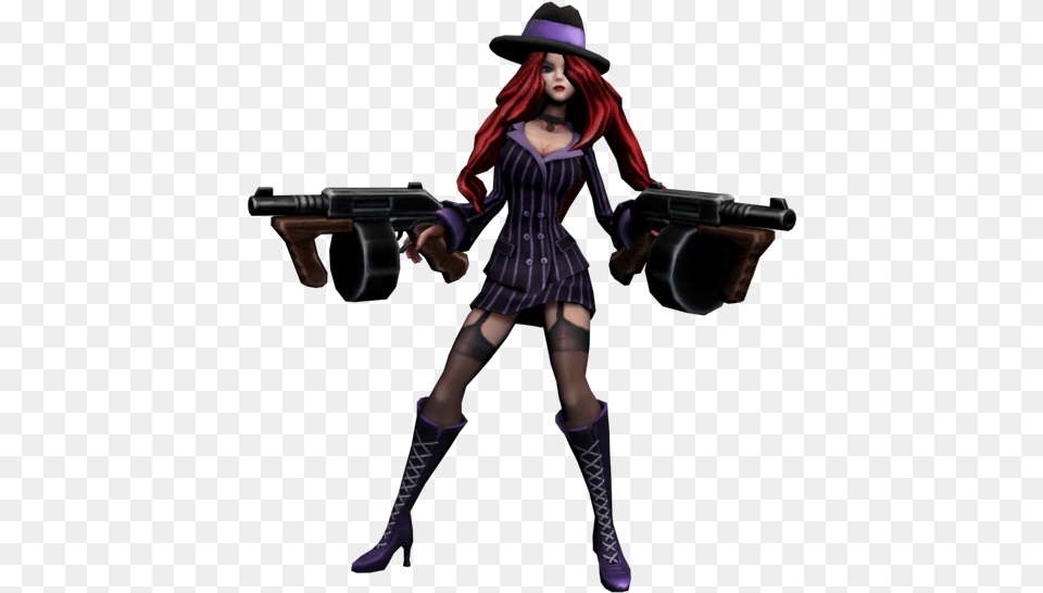 Mafia League Of Legends Model Computer Video Game Lol Cowgirl Miss Fortune 3d Model, Firearm, Handgun, Gun, Weapon Free Png