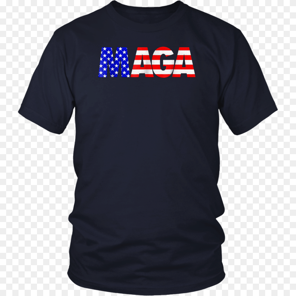 Maga America First Trump Republican Usa Flag T Shirt, Clothing, T-shirt Free Png Download