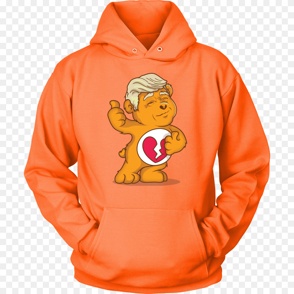 Maga Dont Care Bear W Trump Hair Funny Trump Political Humor Hoody, Sweatshirt, Clothing, Sweater, Knitwear Free Transparent Png
