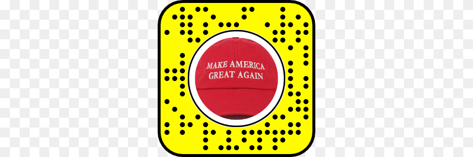 Maga Hat Snapchat Snapcode Thedonald, Baseball Cap, Cap, Clothing, Pattern Png Image