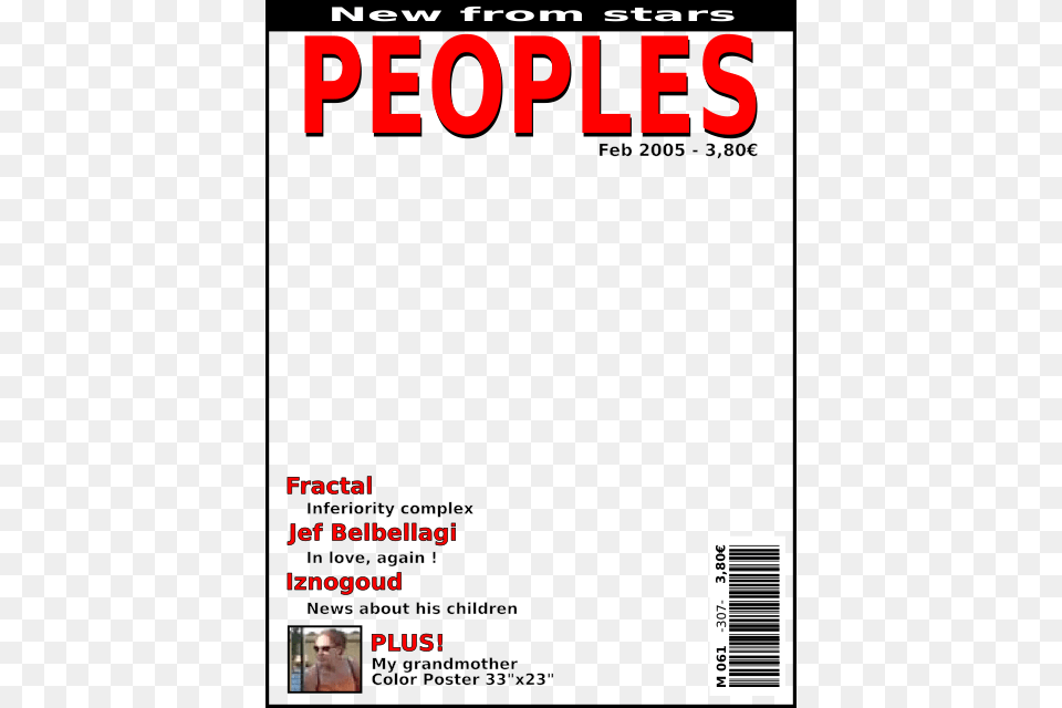 Magazine 27 Apr 2005 10 06 65kmagazine Cover Template People Magazine Template, Person, Publication, Text, Face Png Image