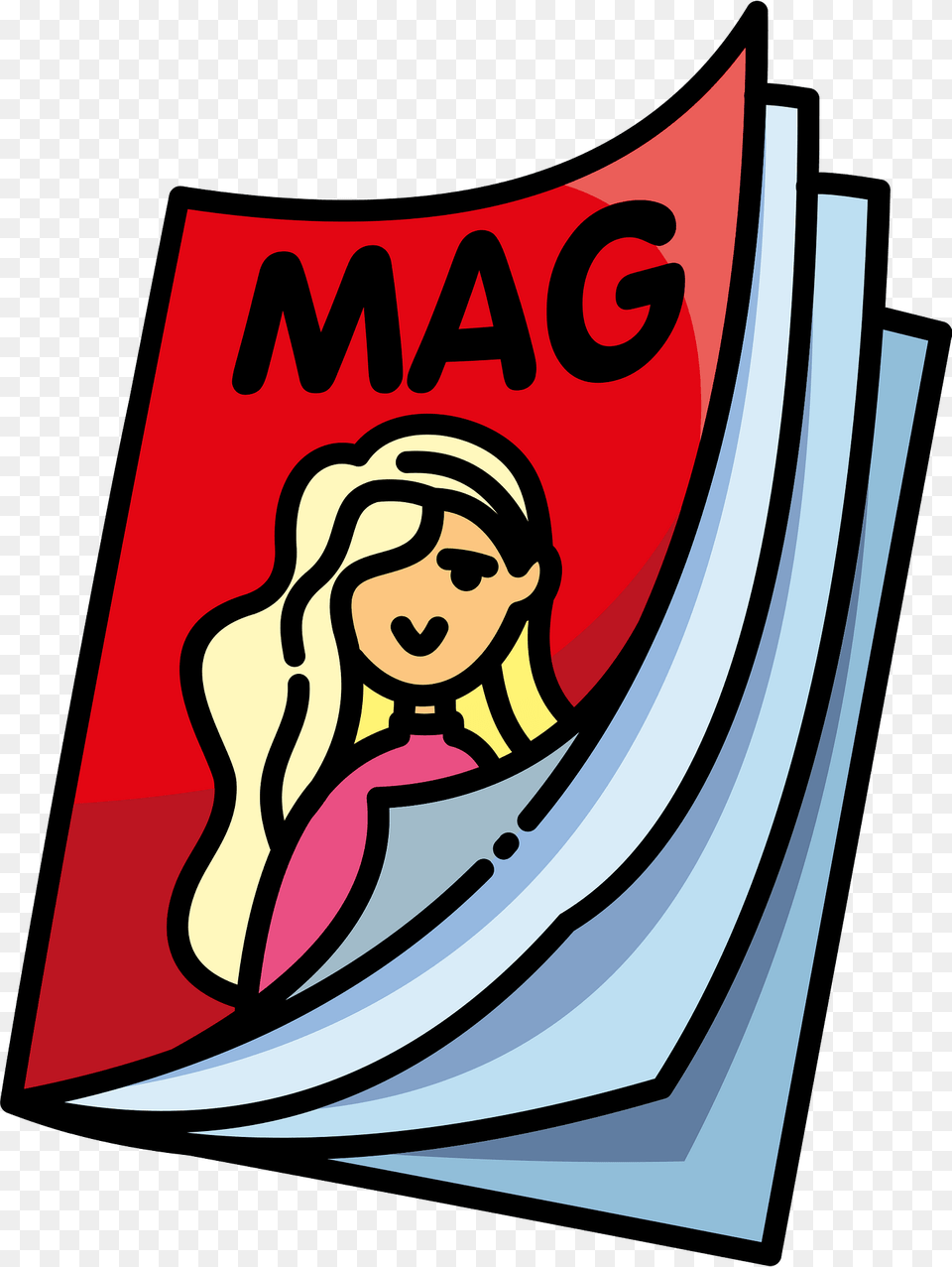 Magazine Clipart, Book, Comics, Publication, Face Png Image