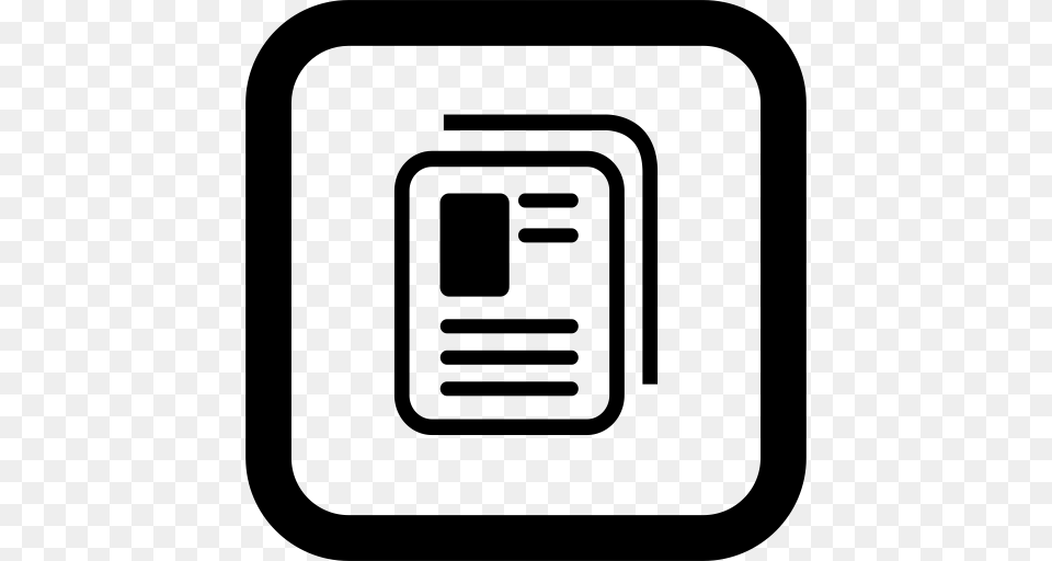 Magazine Module Magazine News Icon With And Vector Format, Gray Free Png