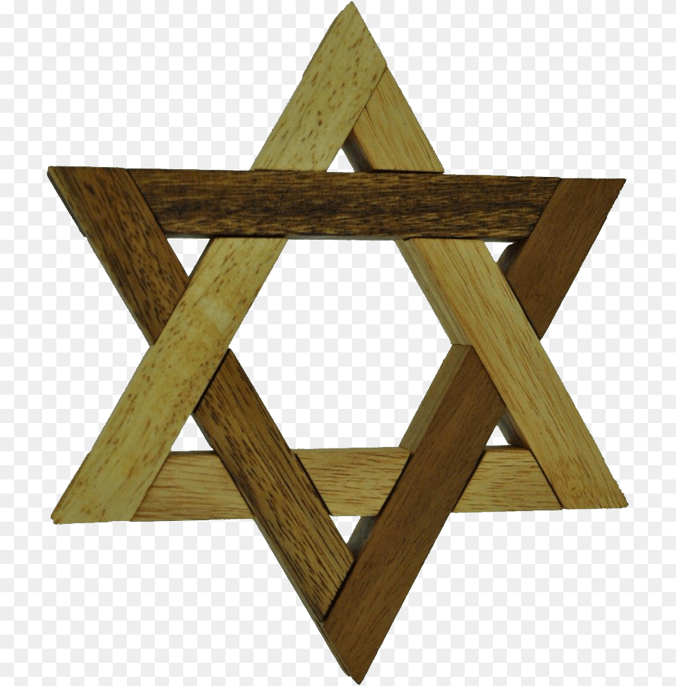 Magen David, Plywood, Wood, Cross, Symbol Free Png