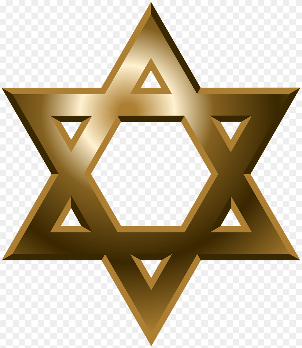 Magen David, Symbol, Star Symbol, Gold, Cross Free Transparent Png