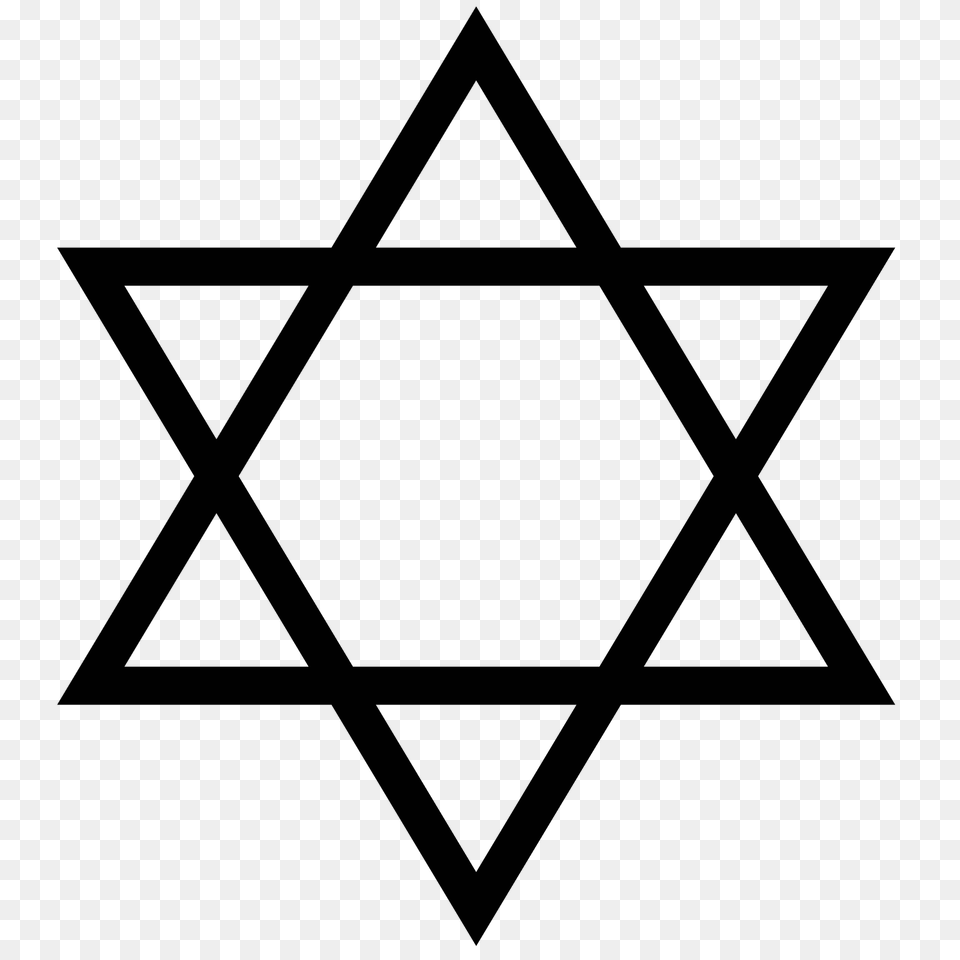 Magen David, Gray Free Png Download