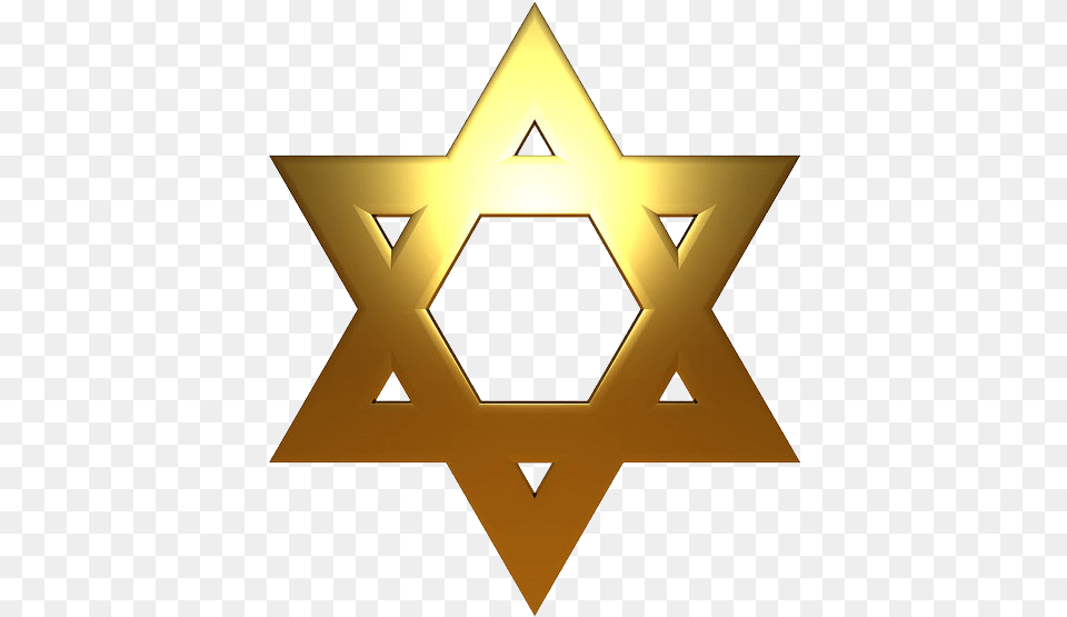 Magen David Jewish Star Star Of David Gold, Symbol, Star Symbol, Cross Png Image