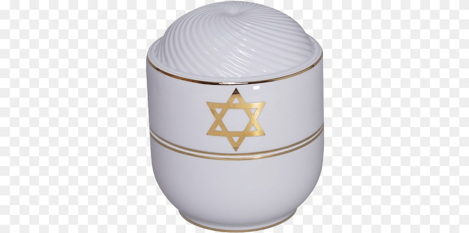 Magen David Religious Cremation Urn Religion, Art, Bowl, Jar, Porcelain Png