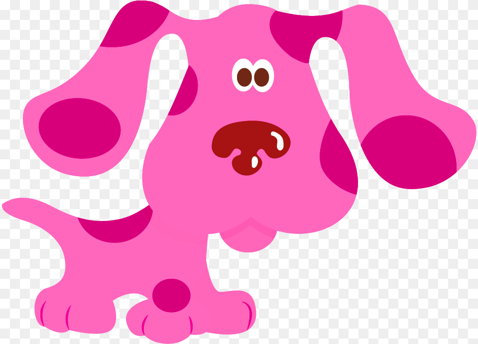 Magenta Blues Clues Pink, Plush, Toy, Baby, Person Png Image