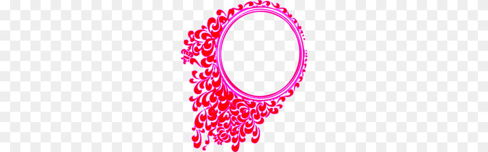 Magenta Filigree Circle Clip Art, Oval, Smoke Pipe Free Png Download