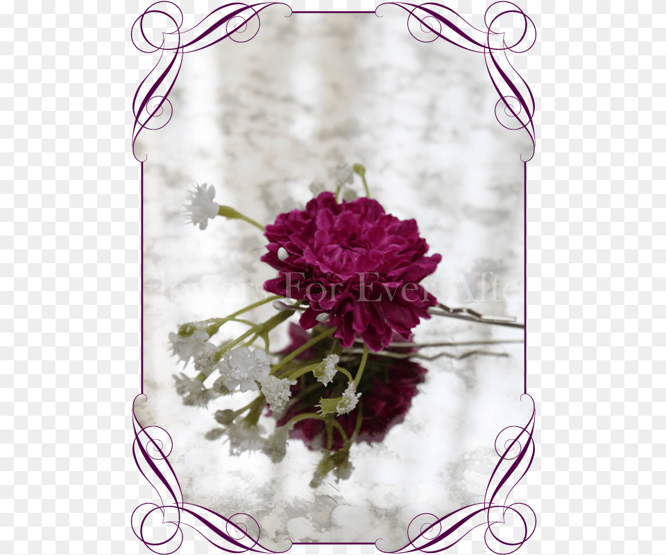 Magenta Fuchsia Pink And Baby39s Breath Silk Artificial Magenta, Plant, Flower, Flower Arrangement, Flower Bouquet Free Png