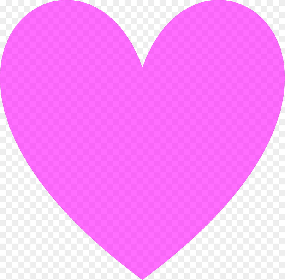 Magenta Loveheart Clipart, Heart Free Png