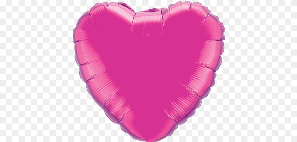 Magenta Plain Heart Foil Balloon Valentines Day Balloon Ideas, Flower, Petal, Plant, Purple Png Image