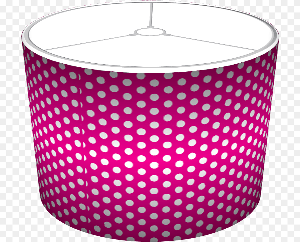 Magenta Polka Dot Clothing, Lamp, Lampshade, Pattern Png Image