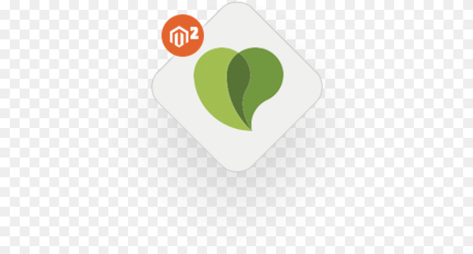 Magento 2 Supportdesk Heart, Leaf, Plant, Disk Free Png Download