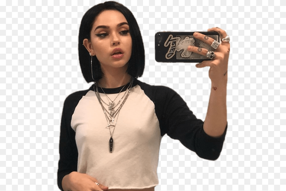 Maggie Lindemann Short Hair Cartoon Jingfm Maggie Lindemann Short Hair, Accessories, Pendant, Person, Woman Free Transparent Png