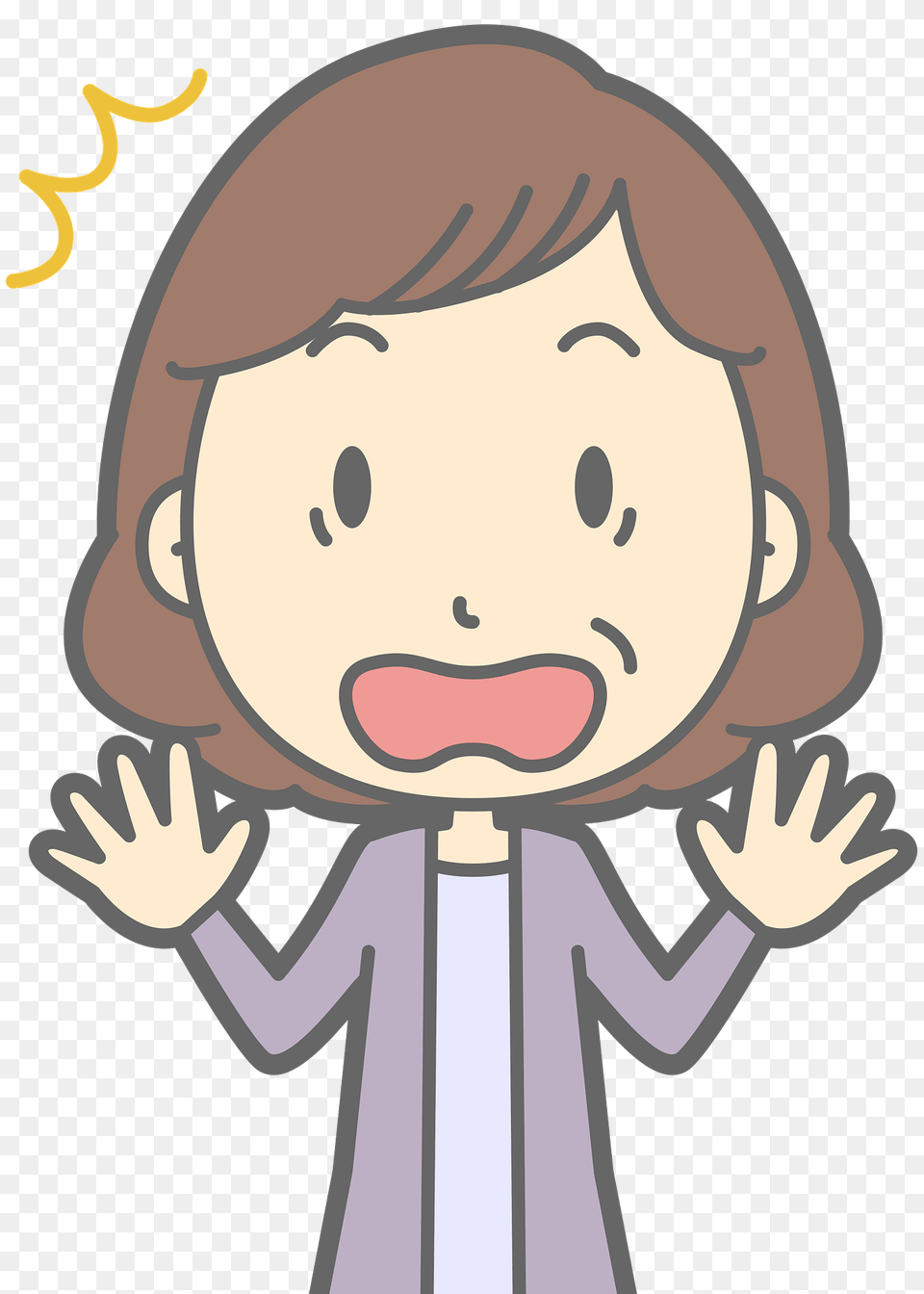 Maggie Middle Aged Woman Is Surprised Clipart, Face, Head, Person, Photography Free Png
