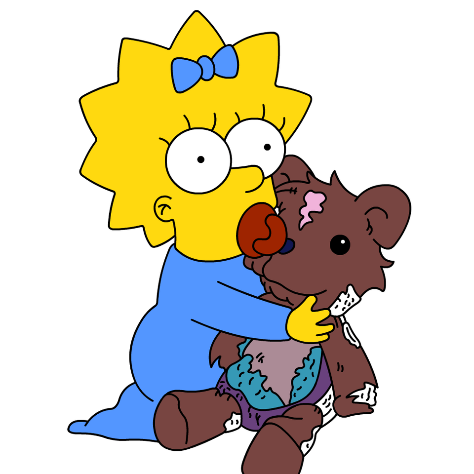 Maggie Simpson, Baby, Person, Cartoon Free Png Download