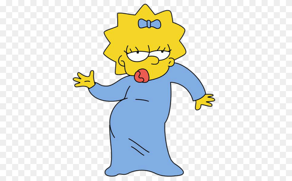 Maggie Simpson Transparent Maggie Simpson, Baby, Person, Cartoon, Face Png Image