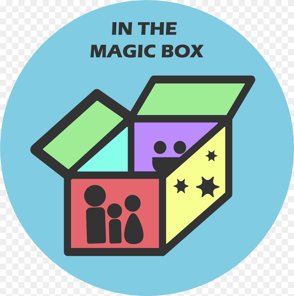Magic Box Box Clipart Black And White, Disk Free Png Download