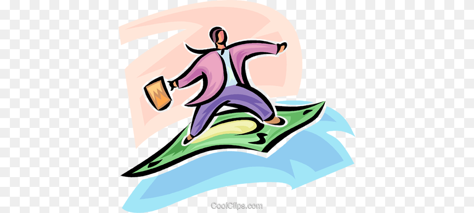 Magic Carpet Made Of Money Royalty Vector Clip Art, Nature, Outdoors, Animal, Fish Free Transparent Png