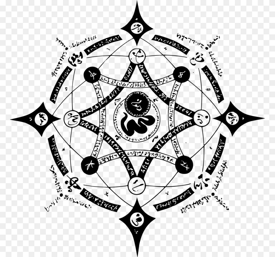 Magic Circle Fate Grand Order Symbol, Gray Png