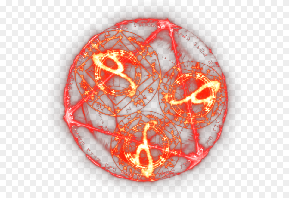 Magic Circle Fire Red Magic Circle Transparent, Light, Pattern, Accessories, Astronomy Png Image