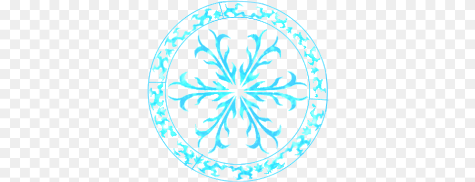 Magic Circle For Ice Roblox Fairy Tail Magic Circle, Pattern, Plant, Leaf, Art Free Png