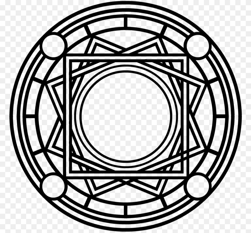 Magic Circle Transparent Background, Gray Png