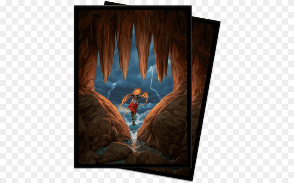 Magic Deck Protector Mtg Card Sleeves, Nature, Outdoors, Cave, Person Free Png