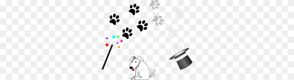 Magic Dog Paw Prints Clip Art, Magician, Performer, Person, Baby Free Png Download