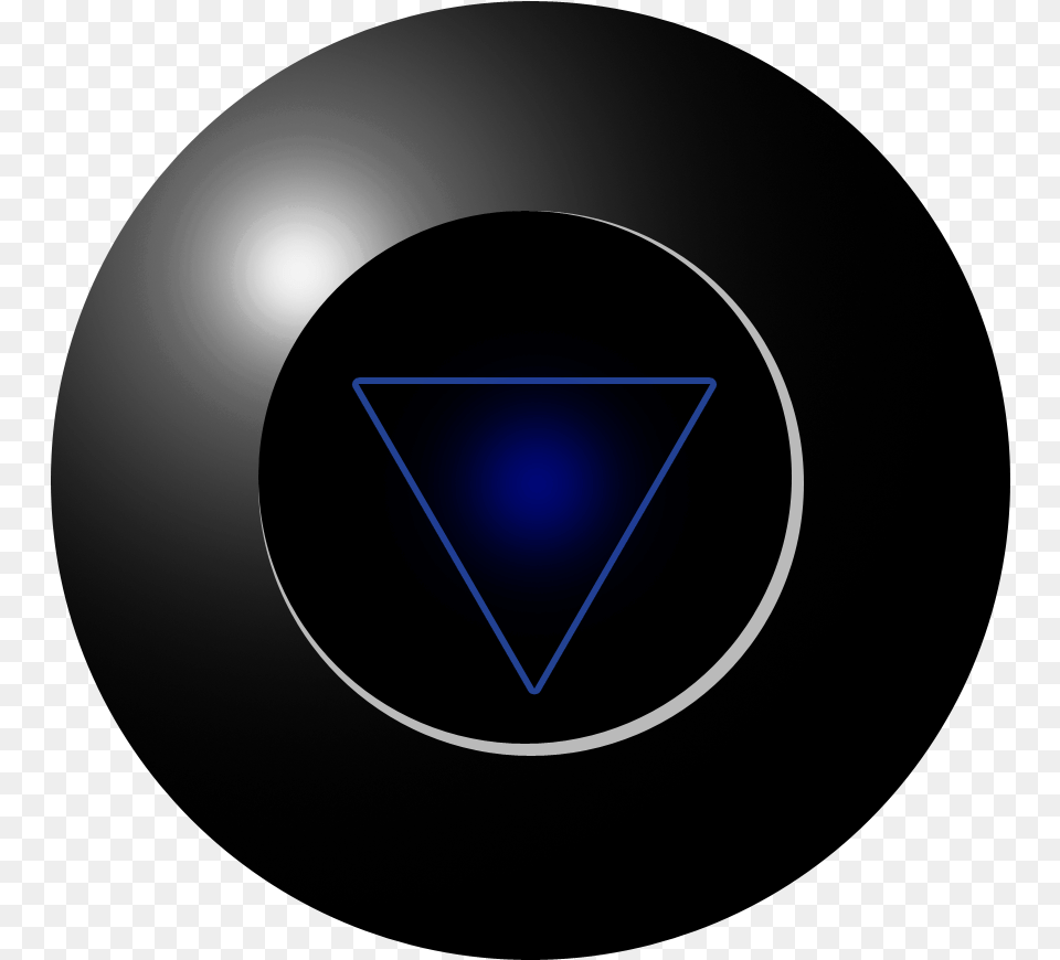 Magic Eight Ball Magic 8 Ball Background, Triangle Free Transparent Png
