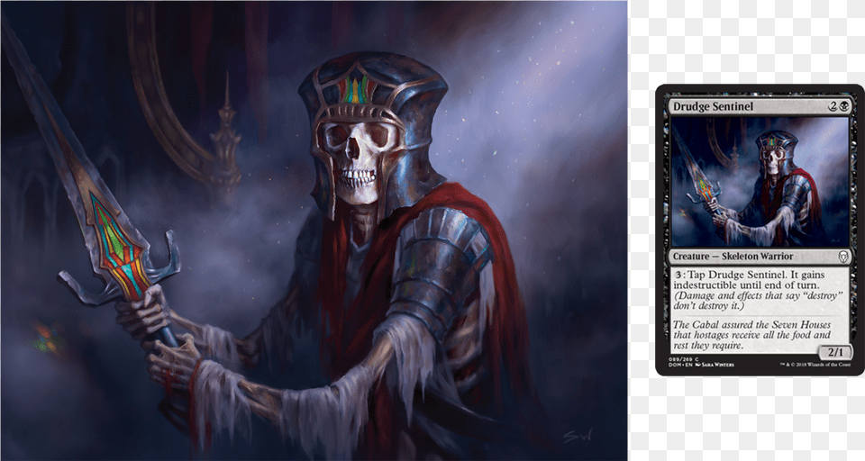 Magic Gathering Art Skeleton, Adult, Male, Man, Person Free Transparent Png