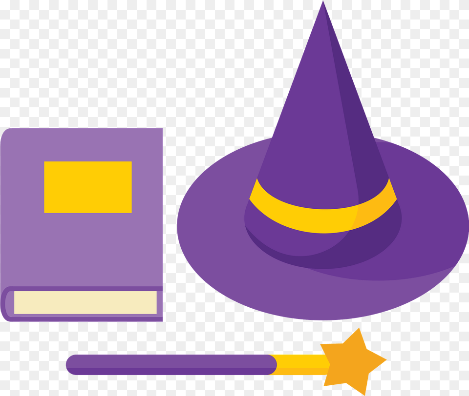 Magic Hat And Wand Clipart Costume Hat, Clothing Png Image