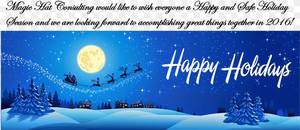 Magic Hat Consulting Followed Happy Holidays Facebook Cover, Astronomy, Outdoors, Night, Nature Png Image