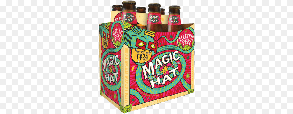 Magic Hat Electric Peel Magic Hat Electric Peel Grapefruit Ipa 6 Pack, Alcohol, Beer, Beverage, Bottle Free Png Download