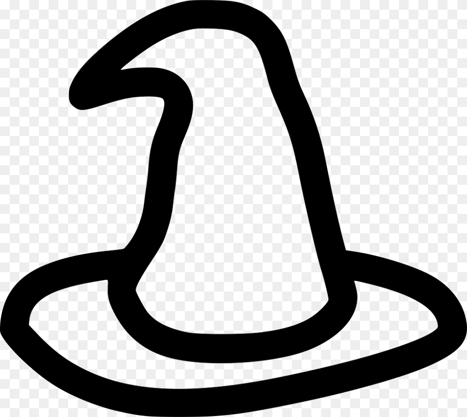 Magic Hat Witch Hat Clipart Black And White, Clothing, Smoke Pipe Png