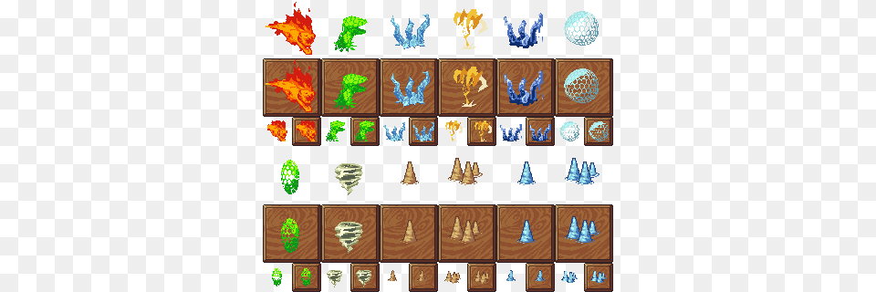 Magic Icons Ice Spell Pixel Art, Wood, Scoreboard Png