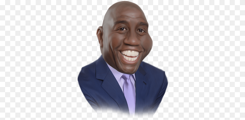 Magic Johnson Official, Head, Face, Person, Formal Wear Png Image