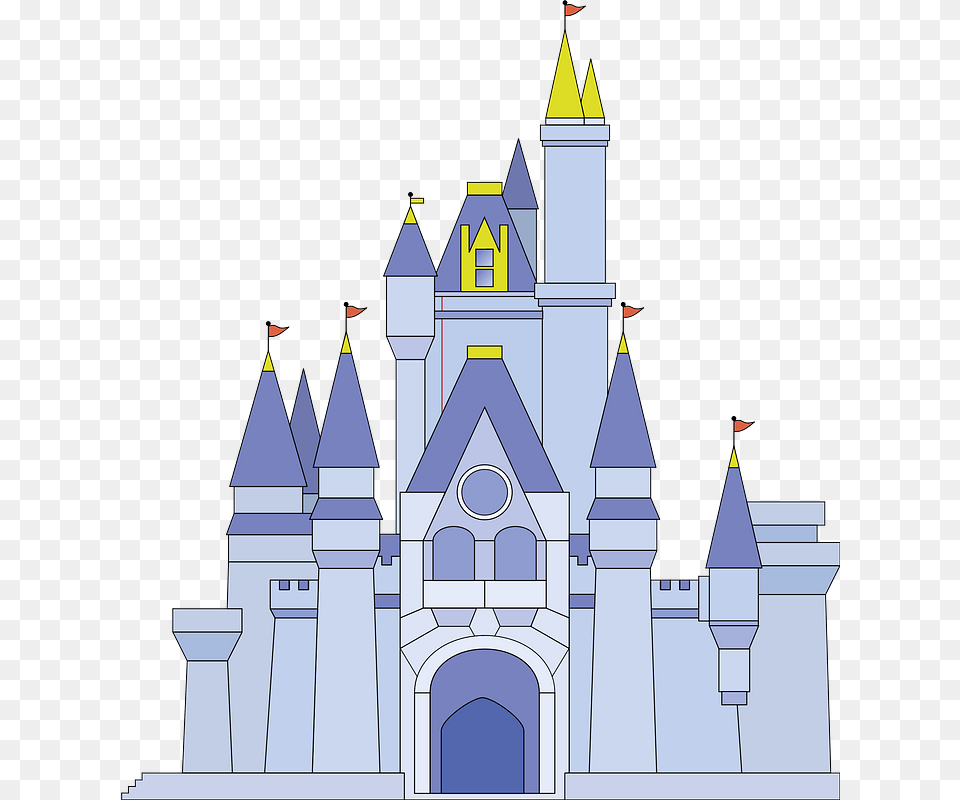 Magic Kingdom Castle Clipart Castle Disney World Cinderella Cartoon, Architecture, Building, Cathedral, Church Free Transparent Png