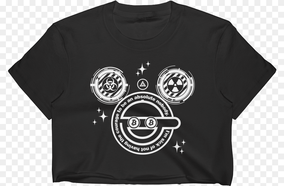 Magic Kingdom Crop Top Monochrome, Clothing, Shirt, T-shirt, Person Png Image